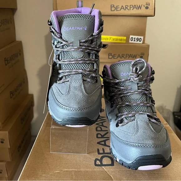Bearpaw Corsica Grey Purple Hiking Boot - Picture 4 of 5